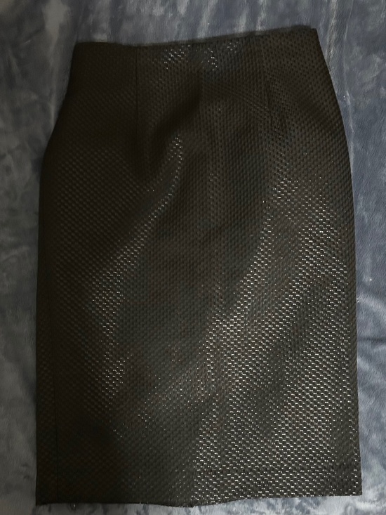 Vintage Black Pencil Skirt With Back Slit - Picture 1 of 3